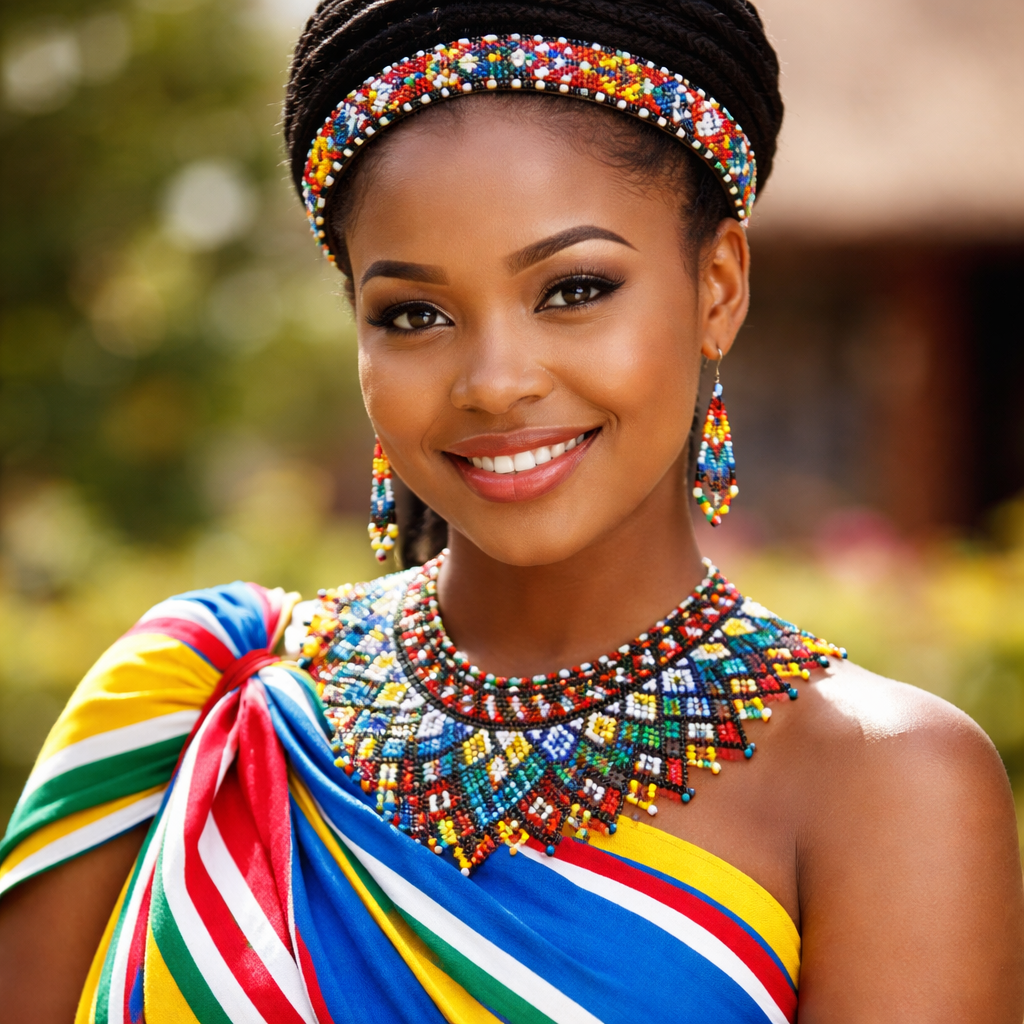 Traditional Venda beauty in-vibrant attire